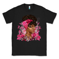 Black breast cancer afro woman Classic Tee - Artiststas