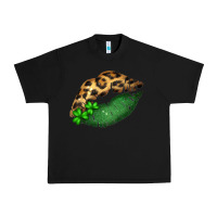 Black St. Patricks Day Leopard Lips Urban Heavy Tee - Bettercallsaul