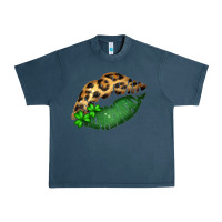 Midnight Navy St. Patricks Day Leopard Lips Urban Heavy Tee - Bettercallsaul