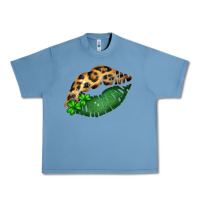 Pebble Blue St. Patricks Day Leopard Lips Urban Heavy Tee - Bettercallsaul