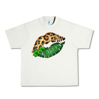 Pistachio St. Patricks Day Leopard Lips Urban Heavy Tee - Bettercallsaul