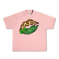 Salmon St. Patricks Day Leopard Lips Urban Heavy Tee - Bettercallsaul