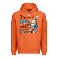 Carrot I Run On Coffee And Baseball Frappe Premium Hoodie - FaDigitalArtStudio