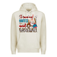 Oatmeal Heather I Run On Coffee And Baseball Frappe Premium Hoodie - FaDigitalArtStudio