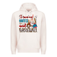 Pale Pink I Run On Coffee And Baseball Frappe Premium Hoodie - FaDigitalArtStudio