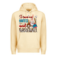 Pina Colada I Run On Coffee And Baseball Frappe Premium Hoodie - FaDigitalArtStudio