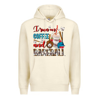 Sandshell I Run On Coffee And Baseball Frappe Premium Hoodie - FaDigitalArtStudio