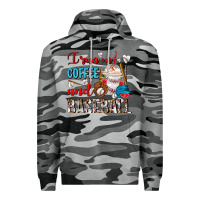 Slate Camo I Run On Coffee And Baseball Frappe Premium Hoodie - FaDigitalArtStudio