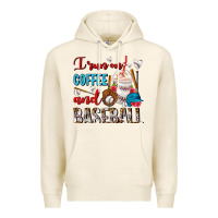 Tofu I Run On Coffee And Baseball Frappe Premium Hoodie - FaDigitalArtStudio