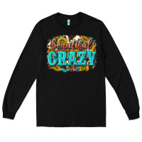 Black Western Beautiful Crazy Long Sleeve Tee - texasbilliewilder