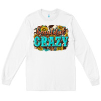 White Western Beautiful Crazy Long Sleeve Tee - texasbilliewilder