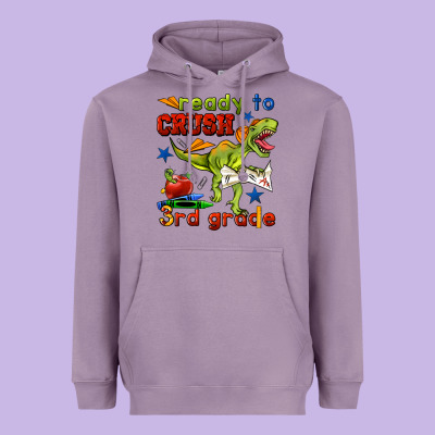 Ready To Crush 3rd Grade Heavyweight Hoodie Designed By Bundleandbundleshop