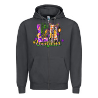 Smoke Louisiana LA Mardi Gras Zipper Hoodie - FaDigitalArtStudio