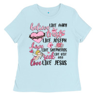 Baby Blue christian valentines Ladies Tee - MaliasSmallBusiness