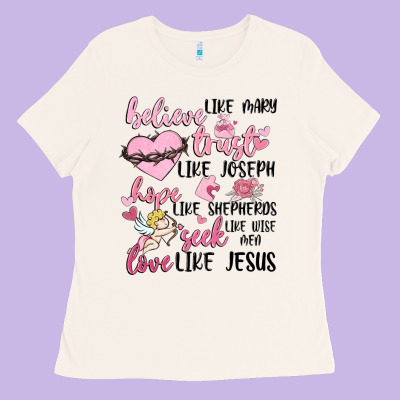 Christian Valentines Ladies Tee Designed By Maliassmallbusiness