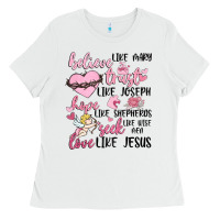 White christian valentines Ladies Tee - MaliasSmallBusiness