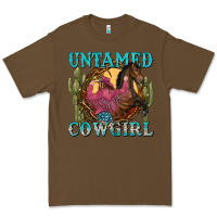 Cacao untamed cowgirl Premium Tee - NancyCooperArtShop
