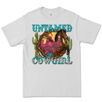 Dove Grey untamed cowgirl Premium Tee - NancyCooperArtShop