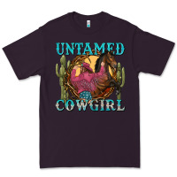 Plum untamed cowgirl Premium Tee - NancyCooperArtShop
