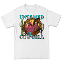 White untamed cowgirl Premium Tee - NancyCooperArtShop