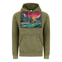 Vintage Olive Colorado Scenery Map Vintage Hoodie - Bettercallsaul