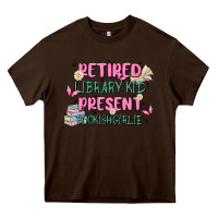 Chocolate Brown retired library kid present bookish girlie Heavy Core Tee - MaliasSmallBusiness
