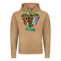Vintage Camel Aries Zodiac Sign Sunflower Leopard Serape Vintage Hoodie - RanaPortraitStore