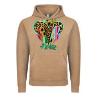Vintage Coffee Aries Zodiac Sign Sunflower Leopard Serape Vintage Hoodie - RanaPortraitStore