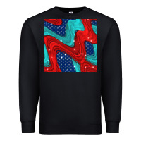 Black american flag stripes seamless pattern Premium Sweatshirt - BundleAndBundleShop
