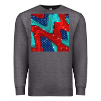 Charcoal Heather american flag stripes seamless pattern Premium Sweatshirt - BundleAndBundleShop