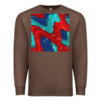 Chestnut american flag stripes seamless pattern Premium Sweatshirt - BundleAndBundleShop