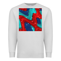 Dove Grey american flag stripes seamless pattern Premium Sweatshirt - BundleAndBundleShop