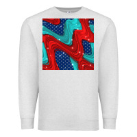 Oatmeal Heather american flag stripes seamless pattern Premium Sweatshirt - BundleAndBundleShop