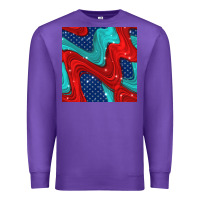 Purple american flag stripes seamless pattern Premium Sweatshirt - BundleAndBundleShop