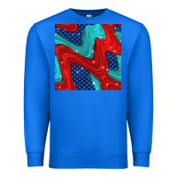True Royal american flag stripes seamless pattern Premium Sweatshirt - BundleAndBundleShop