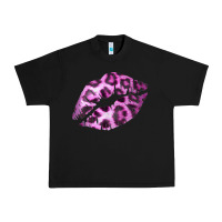 Black Pink Leopard Lips Urban Heavy Tee - Bettercallsaul