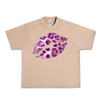 Burro Pink Leopard Lips Urban Heavy Tee - Bettercallsaul