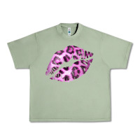 Oil Green Pink Leopard Lips Urban Heavy Tee - Bettercallsaul