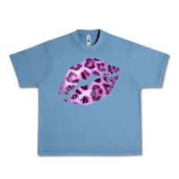 Pebble Blue Pink Leopard Lips Urban Heavy Tee - Bettercallsaul