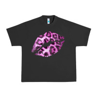 Pigment Black Pink Leopard Lips Urban Heavy Tee - Bettercallsaul