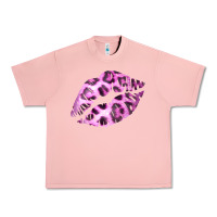 Salmon Pink Leopard Lips Urban Heavy Tee - Bettercallsaul
