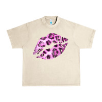 Sandshell Pink Leopard Lips Urban Heavy Tee - Bettercallsaul