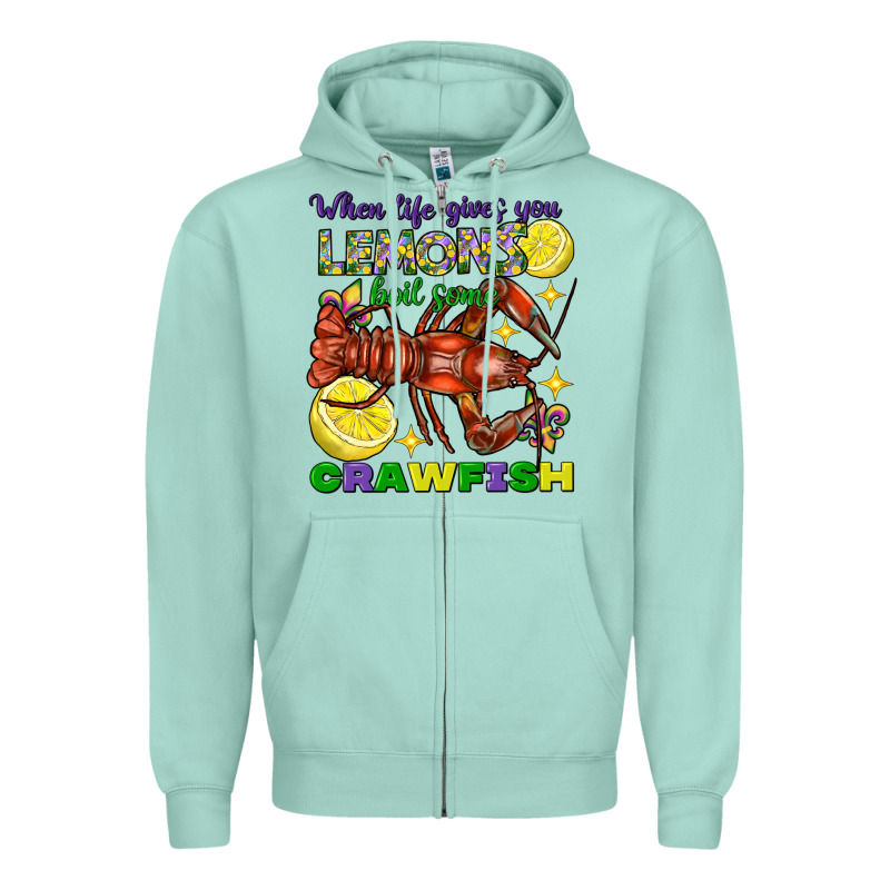When Life Gives You Lemons Boil Some Crawfish Mard Zipper Hoodie by FaDigitalArtStudio | Teevron
