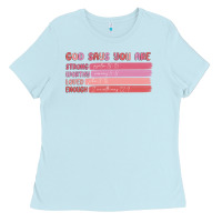 Baby Blue god says you are Ladies Tee - MaliasSmallBusiness