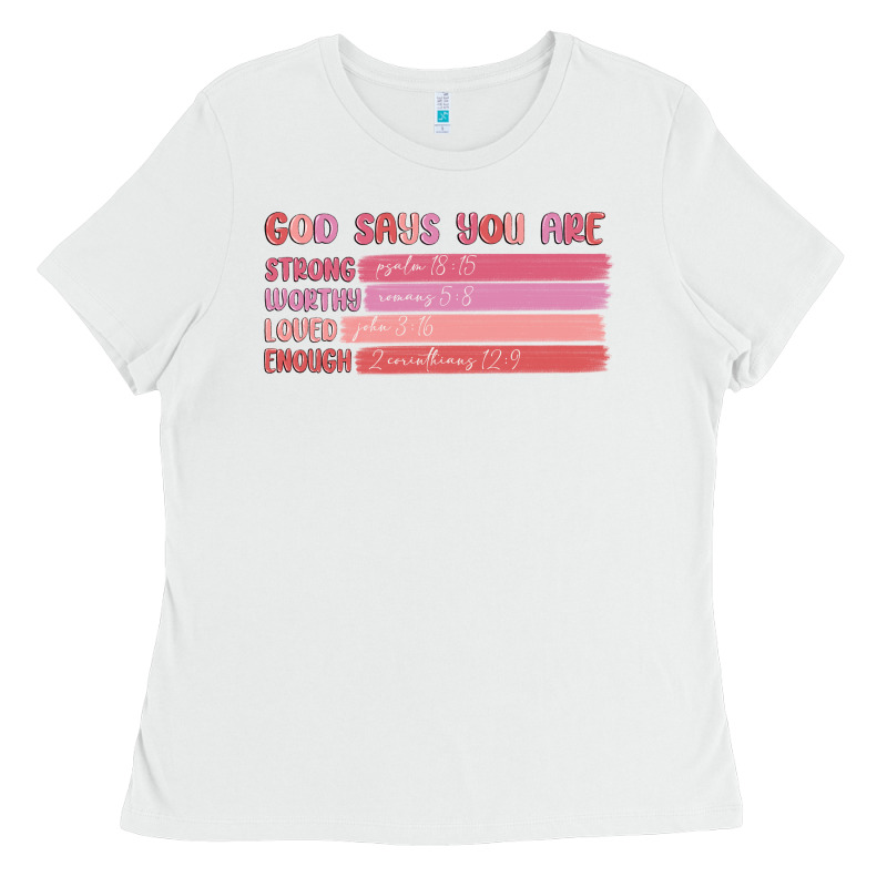 God Says You Are Ladies Tee by MaliasSmallBusiness | Teevron