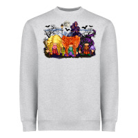 Heather Grey hocus pocus gnomes Heavyweight Sweatshirt - CowGirlArtShop