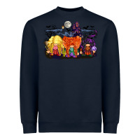 Navy hocus pocus gnomes Heavyweight Sweatshirt - CowGirlArtShop