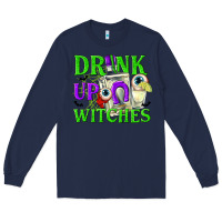 Navy Drink Up Witches Long Sleeve Tee - texasbilliewilder