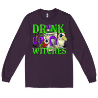 Plum Drink Up Witches Long Sleeve Tee - texasbilliewilder