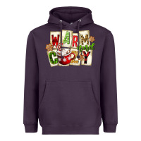 Plum warm and cozy hot cocoa Heavyweight Hoodie - FaDigitalArtStudio